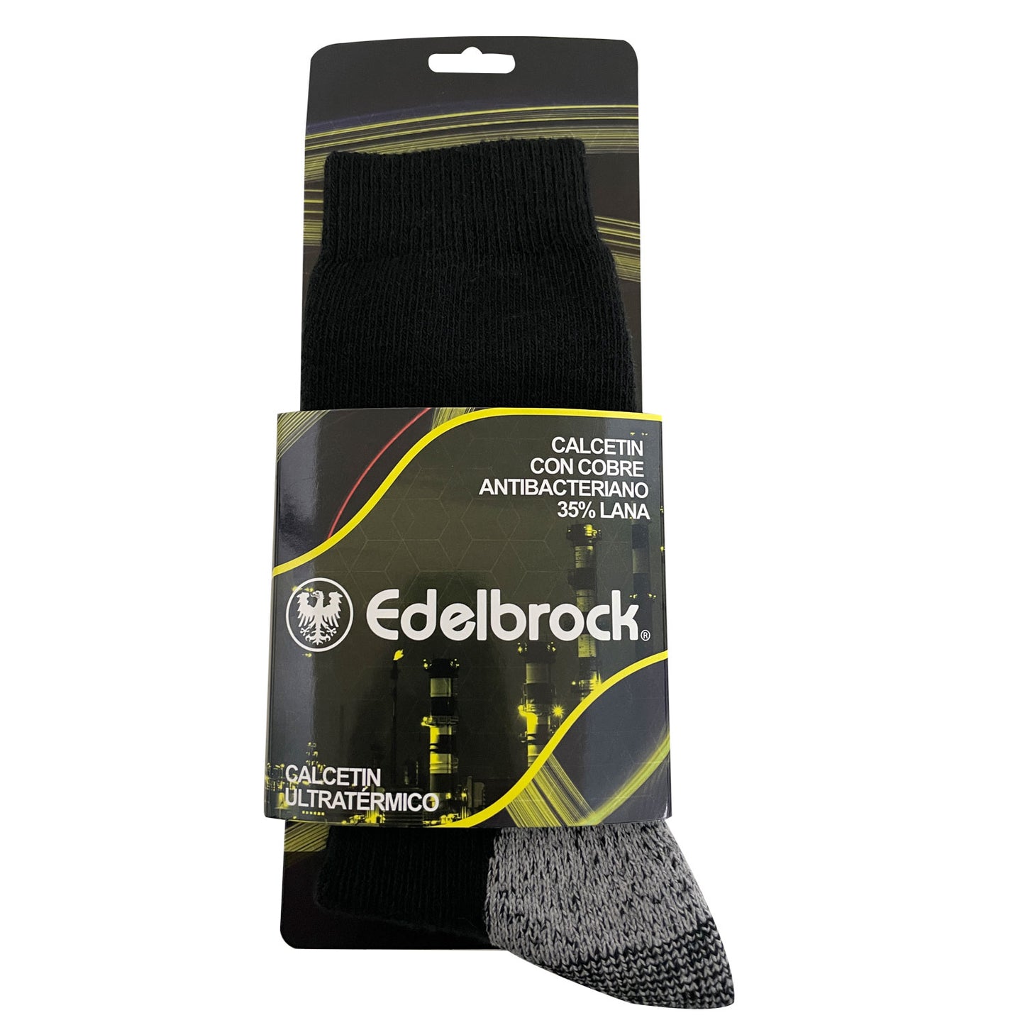Calcetin Edelbrock Antibacteriano 35% Lana Con Cobre